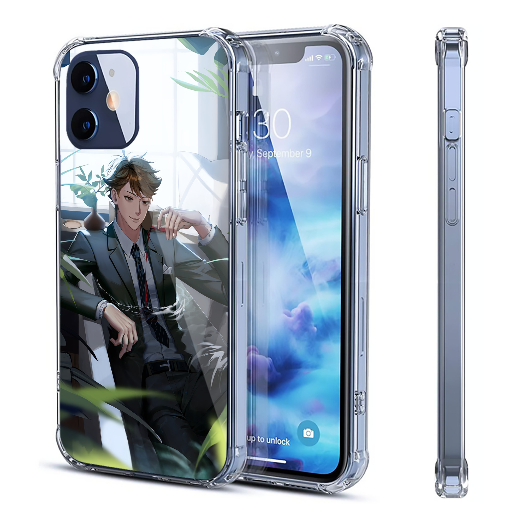 （画像用） ハイキュー!! Haikyu!! 【iPhone 12シリーズ対応】透明スマホケース（クリアソフトケース）